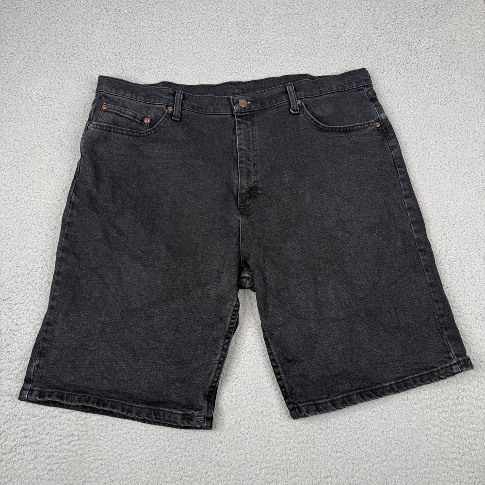 Wrangler Denim Shorts Mens 38 Black Jorts Relaxed Skater Y2K Grunge Streetwear